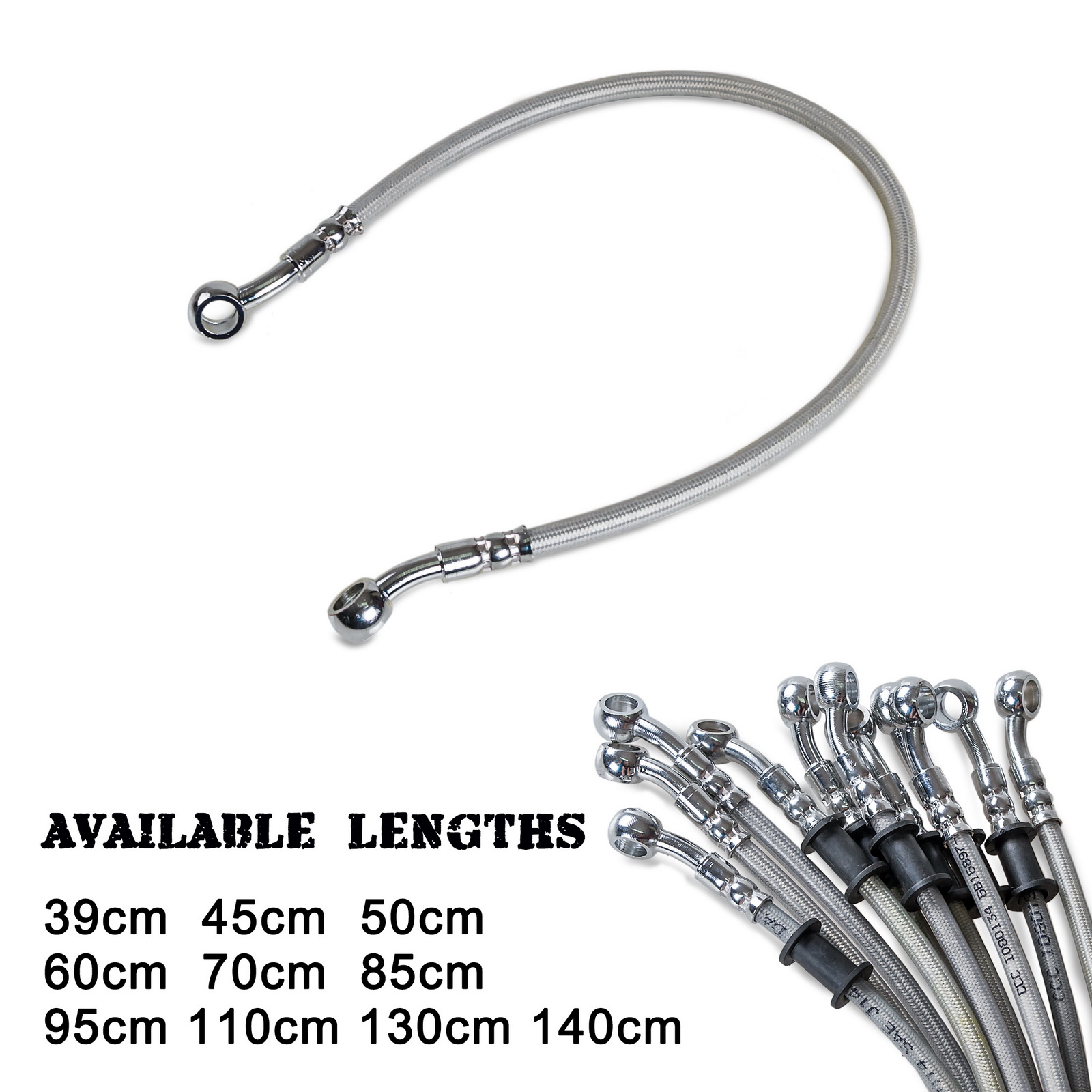 Brake Line Motorcycle - 39cm-140cm Motorcycle Brake Oil Hose Brake