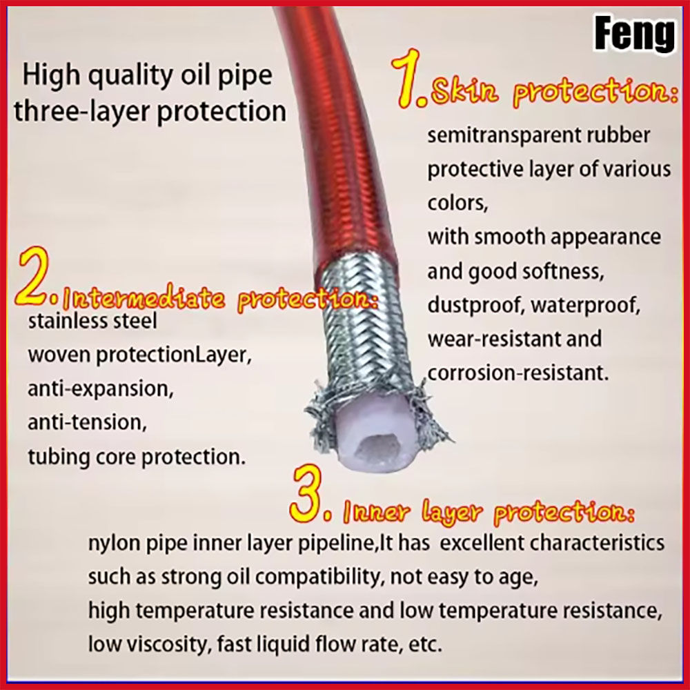 28-90 Degrees 10mm Banjo 300mm - Motorcycle Brake Cable ulasan dan harga