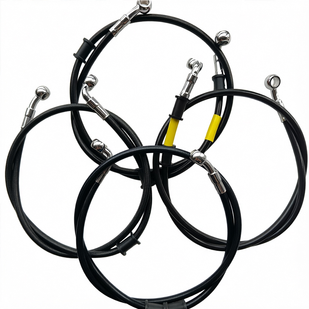 Black 28°-90° Degree Hydraulic - Motorcycle Brake Cable ulasan dan harga