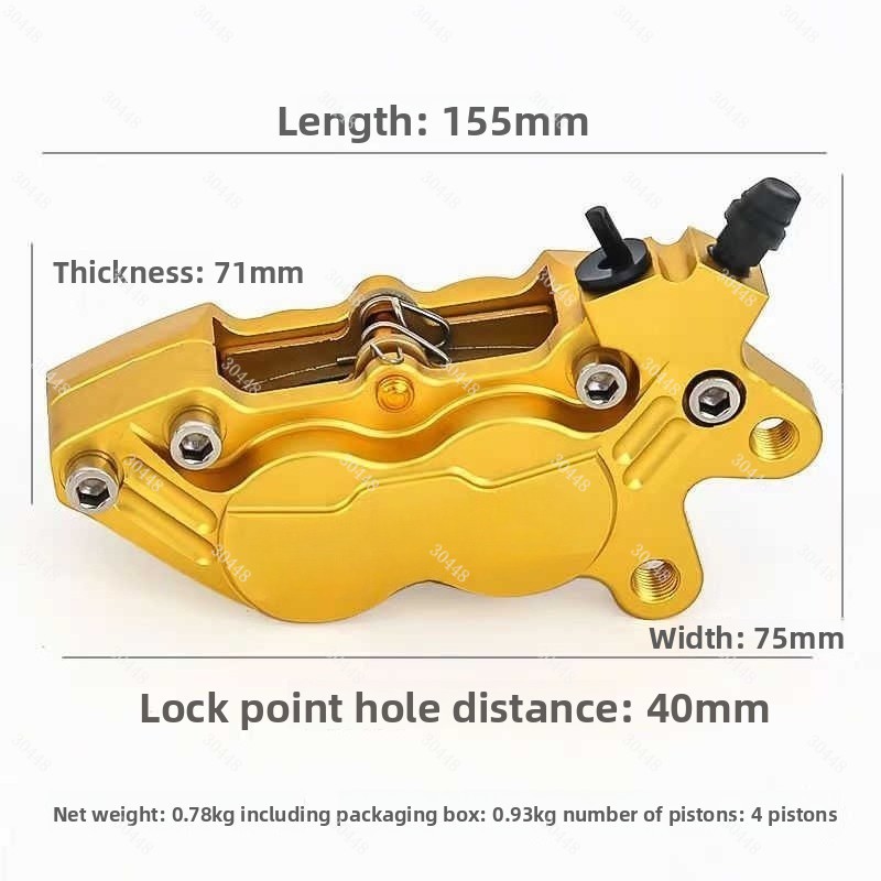 Motorcycle CNC Four-Piston Bra - Brake Disc Motorcycle ulasan dan harga