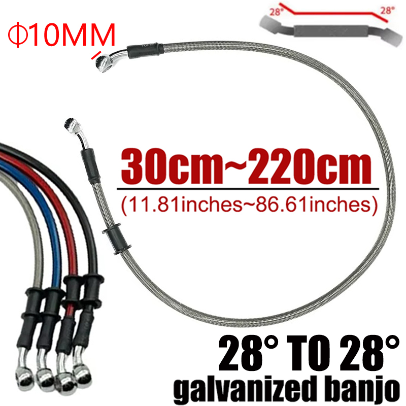 Silver 30cm To 220cm 28° 10mm  - Motorcycle Brake Cable ulasan dan harga