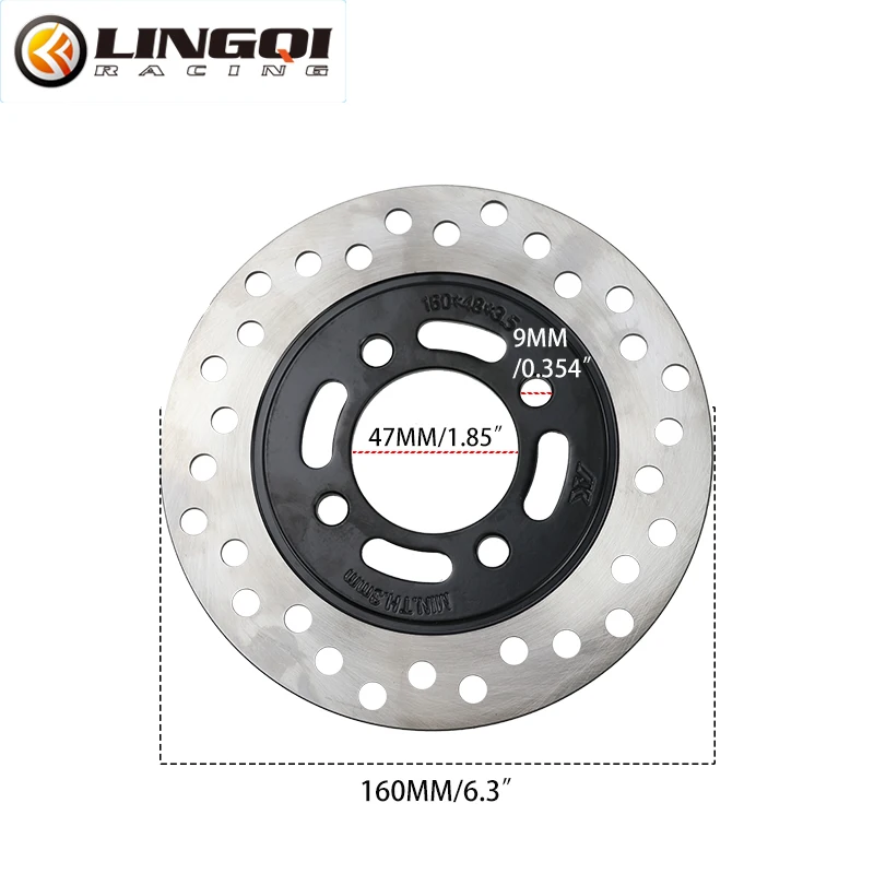 LINGQI RACING 160mm Brake Disc - Brake Pads Bike ulasan dan harga