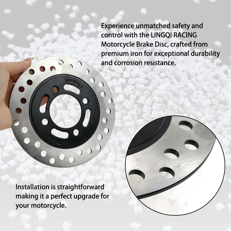 LINGQI RACING 160mm Brake Disc - Brake Pads Bike ulasan dan harga