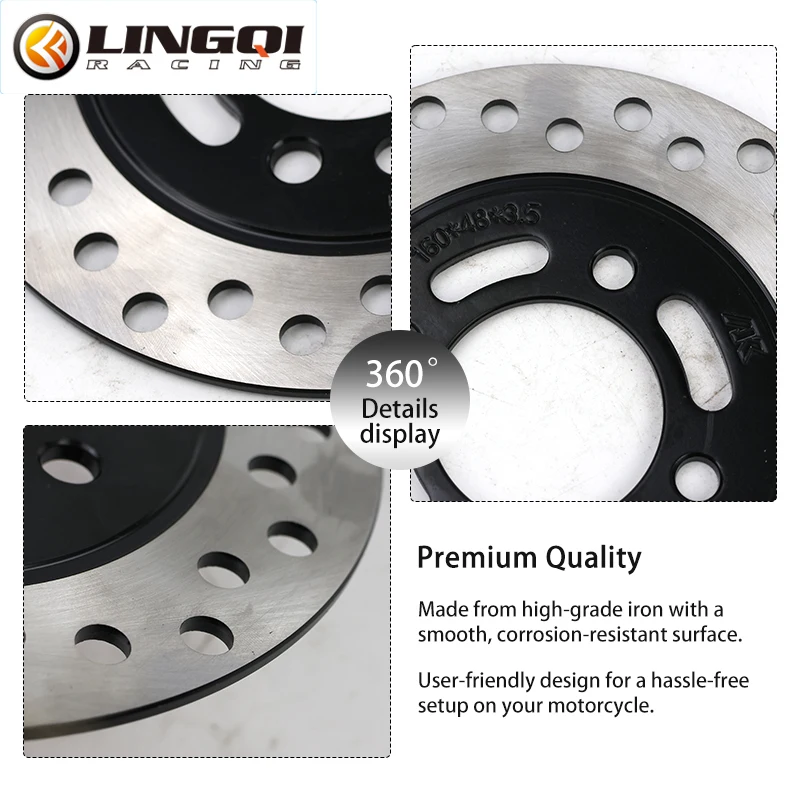 LINGQI RACING 160mm Brake Disc - Brake Pads Bike ulasan dan harga