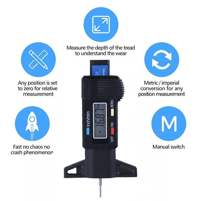 Digital Motorcycle Car Tire Ty - Motorcycle Brake Pads ulasan dan harga
